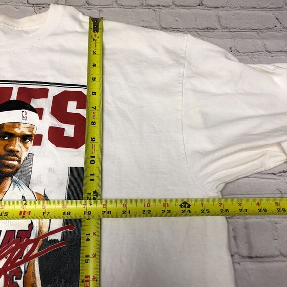 Majestic NBA Lebron James Heat T-Shirt Tee Top Size XXL 2XL M207 -20 - Picture 3 of 12